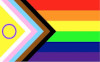 Das Bild zeigt die Progressive Pride Flag.